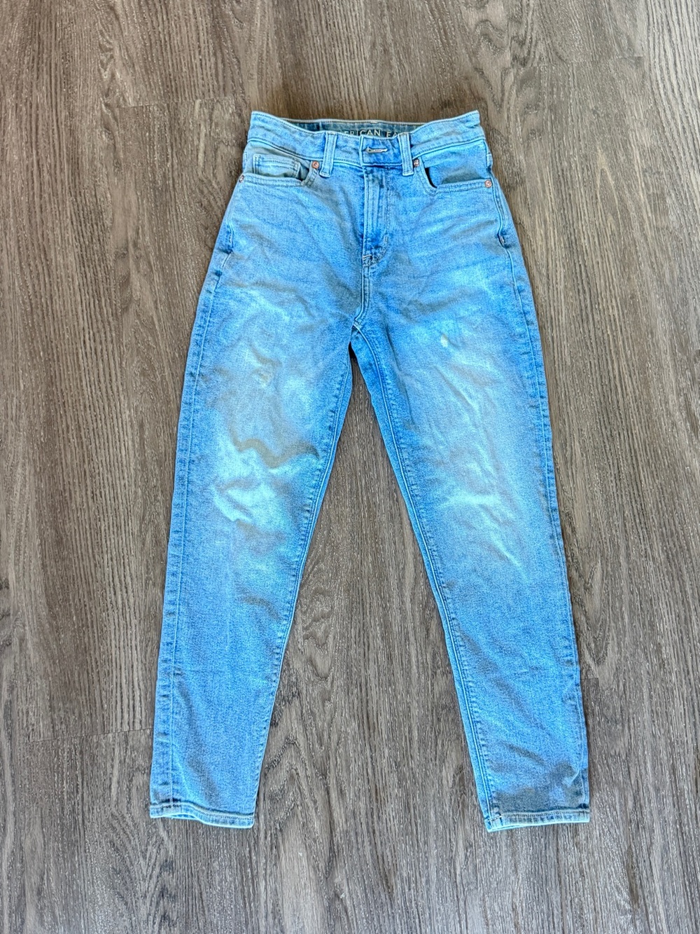American Eagle Cropped Ankle Straight Leg Stretch Jeans